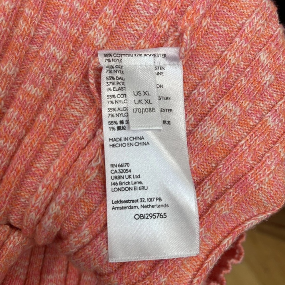 By Anthropologie Coral Marled Knit Ribbed Tank Top - Picture 8 of 10